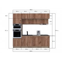 Bucatarie ZONE 260 FRONT PAL K002 / decor K004
